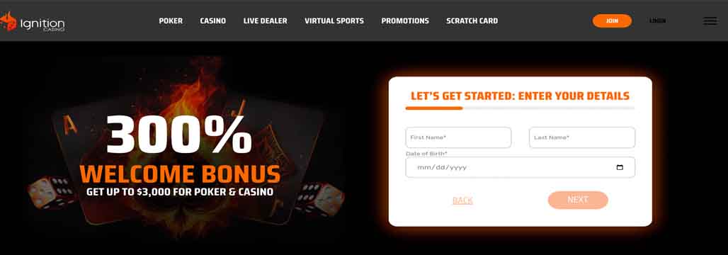 Ignition Casino banner